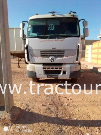 À vendre Tracteur routier Renault Premium Lander 440 DXI avec semi remorque plateau sans ridelles complet