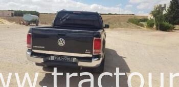 À vendre Pick-up 4×4 avec benne Volkswagen Amarok 2.0 TDI double bande rouge (2013) complet