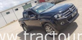 À vendre Pick-up 4×4 avec benne Volkswagen Amarok 2.0 TDI double bande rouge (2013) complet