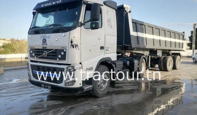 À vendre Tracteur TP Volvo FH 400 avec semi remorque benne Sicame complet