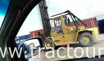 À vendre Chariot élévateur diesel Caterpillar moteur V8 avec multifonctions fourchette et spreader complet