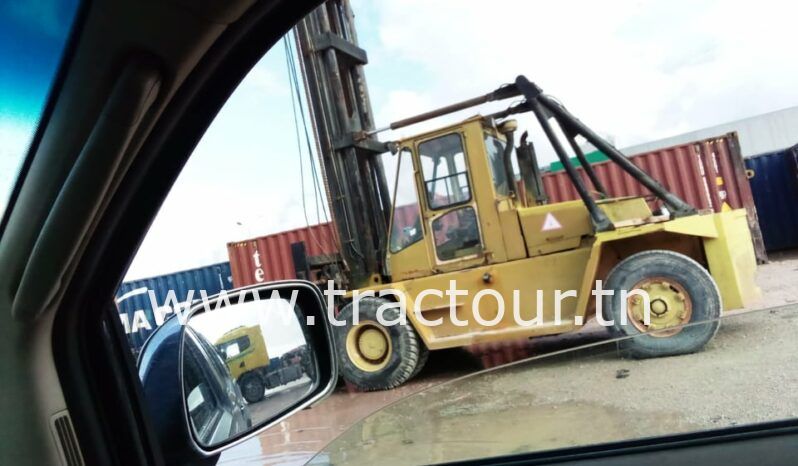 À vendre Chariot élévateur diesel Caterpillar moteur V8 avec multifonctions fourchette et spreader complet