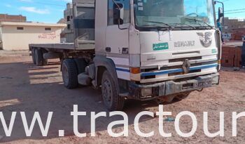 À vendre 2 Tracteurs Renault et 2 semi remorque plateau 26 tonnes complet