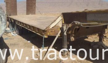 À vendre Semi remorque porte engin Sicame 57 tonnes complet