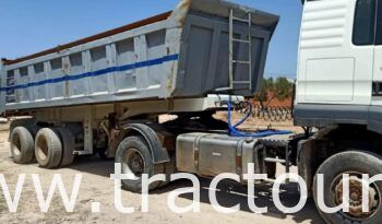 À vendre camion Man TGA 19.360 avec semi remorque benne TP Tunicom (2008) complet