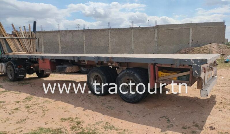 À vendre Semi remorque plateau Comecab 2 essieux BPW (1998) complet