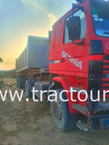 À vendre Tracteur Scania 113H 310 avec semi remorque benne TP complet