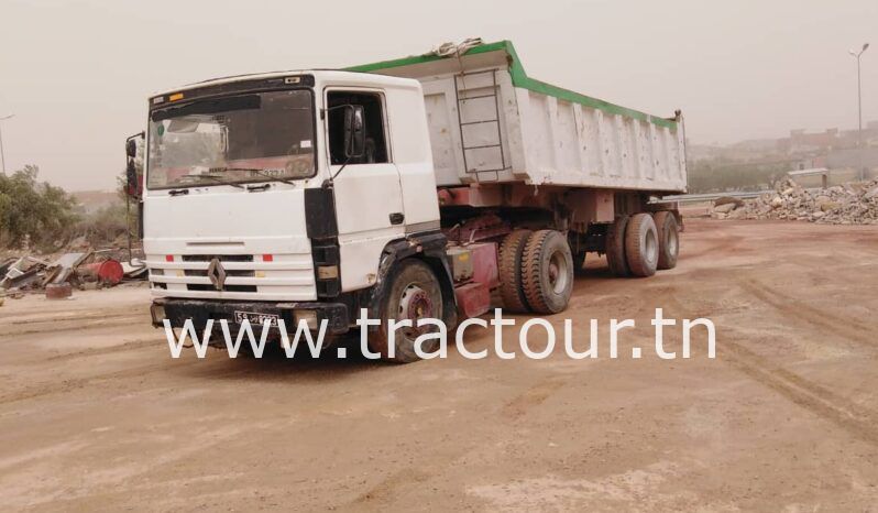 À vendre Tracteur aRenault Major R340 vec semi remorque benne TP Tunicom 30 tonnes complet