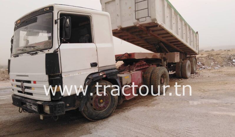 À vendre Tracteur aRenault Major R340 vec semi remorque benne TP Tunicom 30 tonnes complet