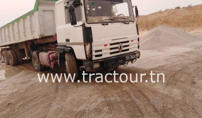À vendre Tracteur aRenault Major R340 vec semi remorque benne TP Tunicom 30 tonnes complet