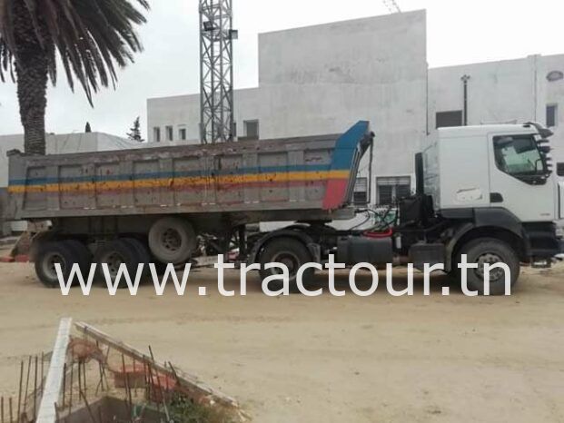 À vendre Tracteur Renault Kerax 380 DXI avec semi remorque benne TP complet