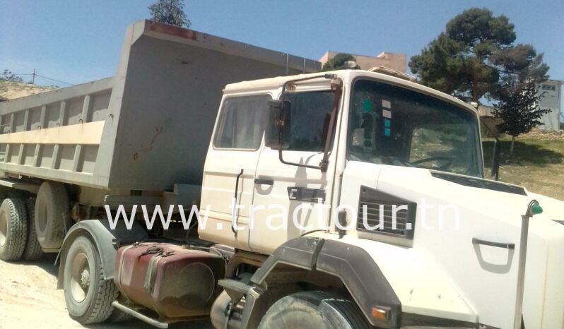 À vendre Tracteur Renault CLM 385  avec semi remorque benne TP complet