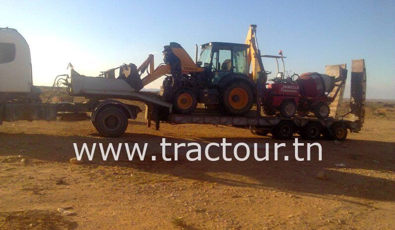 À vendre Tracteur Scania 124G 360  avec semi remorque porte engin et benne complet