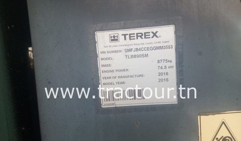 À vendre Tractopelle Terex TLB 890 (2016) complet