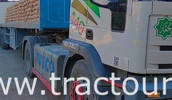 À vendre Tracteur Iveco Eurotech MP440E avec semi remorque plateau Comet complet
