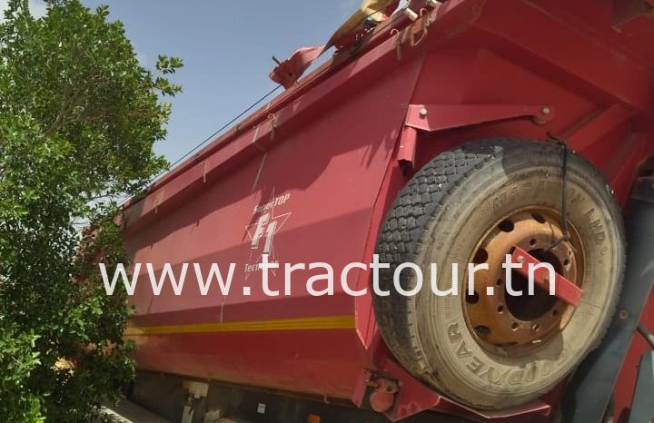 À vendre Semi remorque benne TP caisse semi ronde 30 tonnes complet
