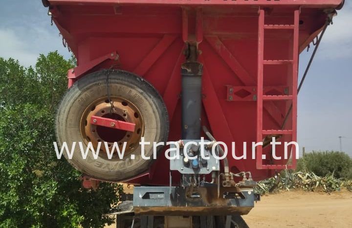 À vendre Semi remorque benne TP caisse semi ronde 30 tonnes complet