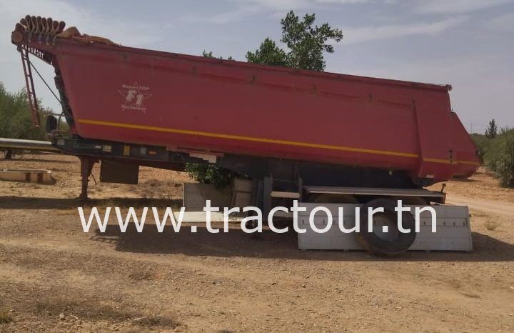 À vendre Semi remorque benne TP caisse semi ronde 30 tonnes complet