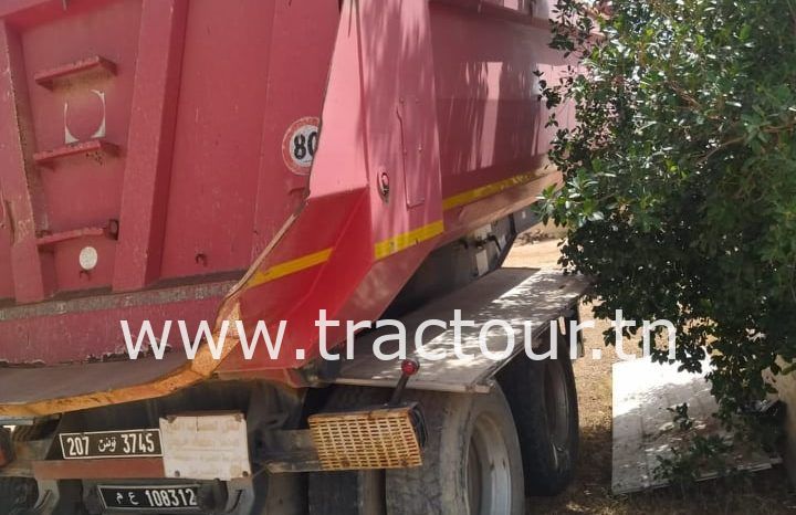 À vendre Semi remorque benne TP caisse semi ronde 30 tonnes complet