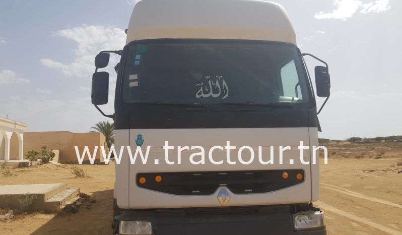 À vendre Tracteur Renault Premium Lander 380 DXI avec semi remorque benne TP Tunicom 38 tones  (2001) complet
