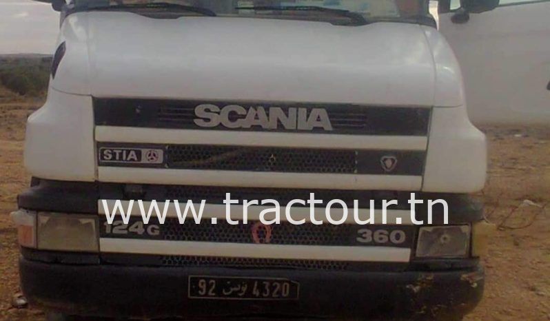 À vendre Tracteur avec semi remorque benne TP Scania 124G 360 complet