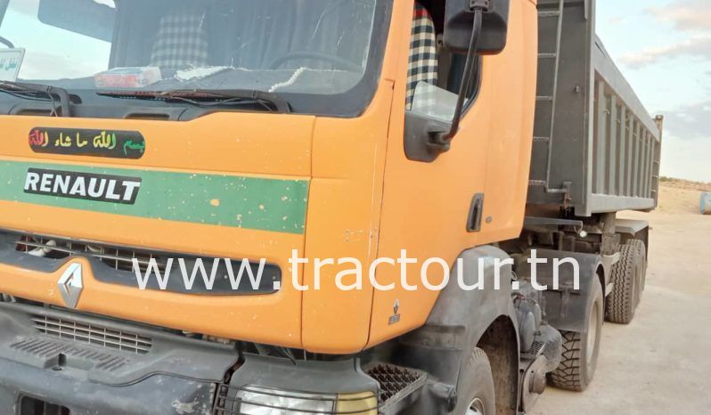 À vendre camion Renault Kerax 400 (2006) avec semi remorque benne TP Simatra (2017) complet