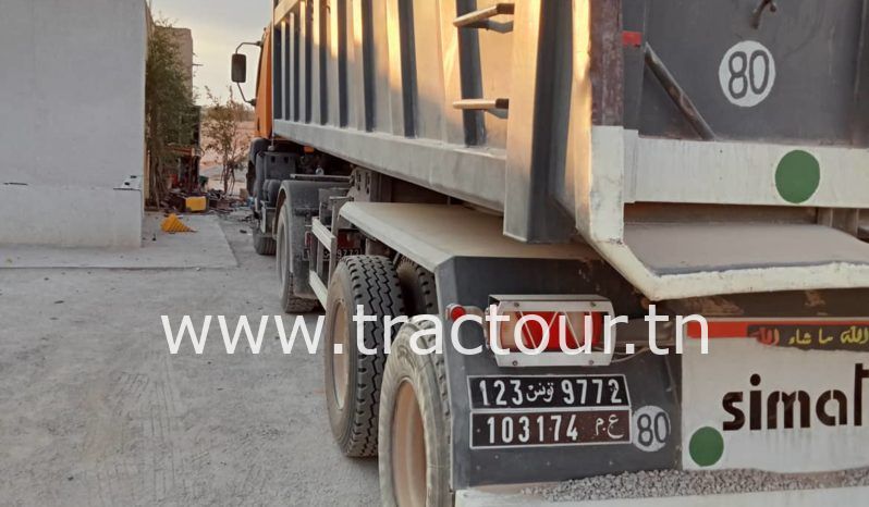 À vendre camion Renault Kerax 400 (2006) avec semi remorque benne TP Simatra (2017) complet