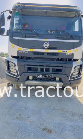 À vendre Tracteur Volvo FMX 400 avec semi remorque benne TP Simatra complet
