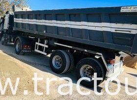 À vendre Tracteur Volvo FMX 400 avec semi remorque benne TP Simatra complet