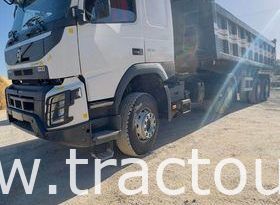 À vendre Tracteur Volvo FMX 400 avec semi remorque benne TP Simatra complet