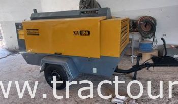 À vendre Compresseur de chantier Atlas Copco XA 186 Avec sableuse 200 litres 17 bars complet