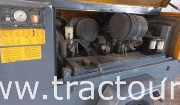 À vendre Compresseur de chantier Atlas Copco XA 186 Avec sableuse 200 litres 17 bars complet