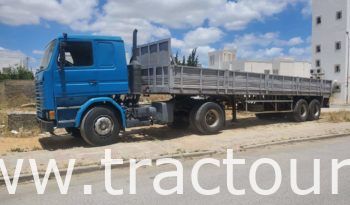 ⛔?VENDU تم البيع?⛔ camion Scania 113H 360 avec semi remorque plateau 25 tonnes ️(1990) complet