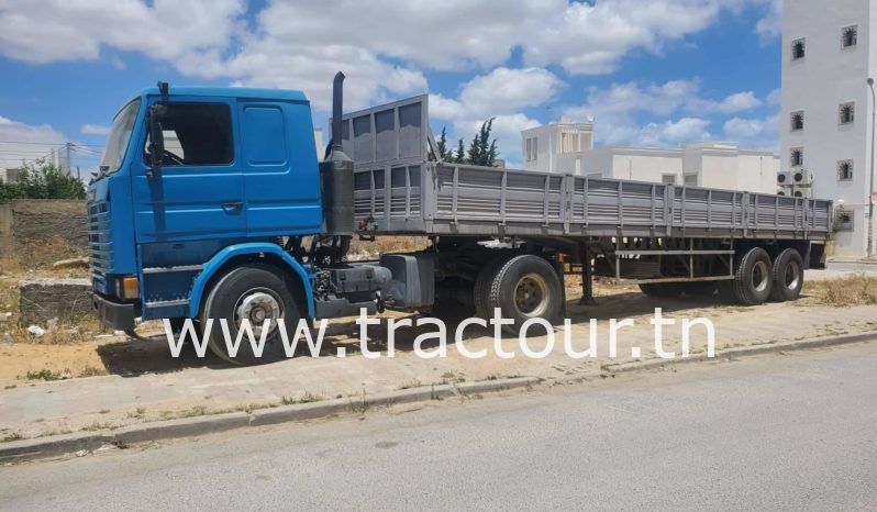 À vendre camion Scania 113H 360 avec semi remorque plateau 25 tonnes ️(1990) complet