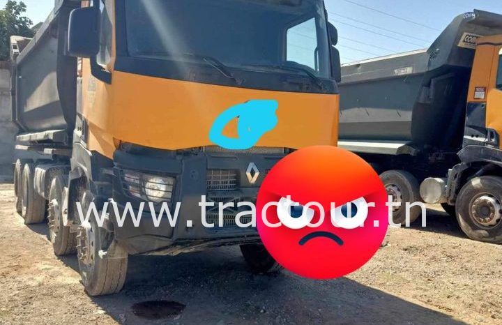 À vendre 2 Camions benne TP  8×4 Renault K 500 (2016) complet