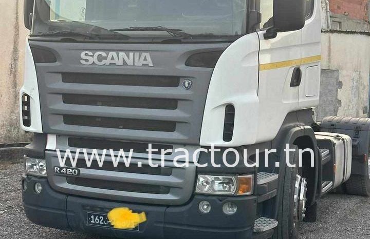 À vendre Tracteur routier Scania R420 avec soufflets (2007) complet