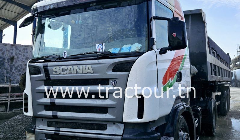 À vendre Tracteur Scania R420 avec semi remorque benne TP Comet complet