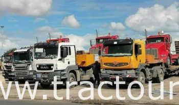 À louer Tracteur avec semi remorque porte engin complet