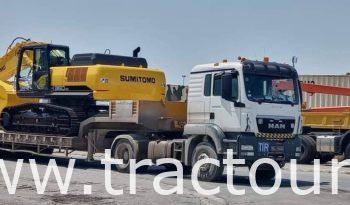 À louer Tracteur avec semi remorque porte engin complet