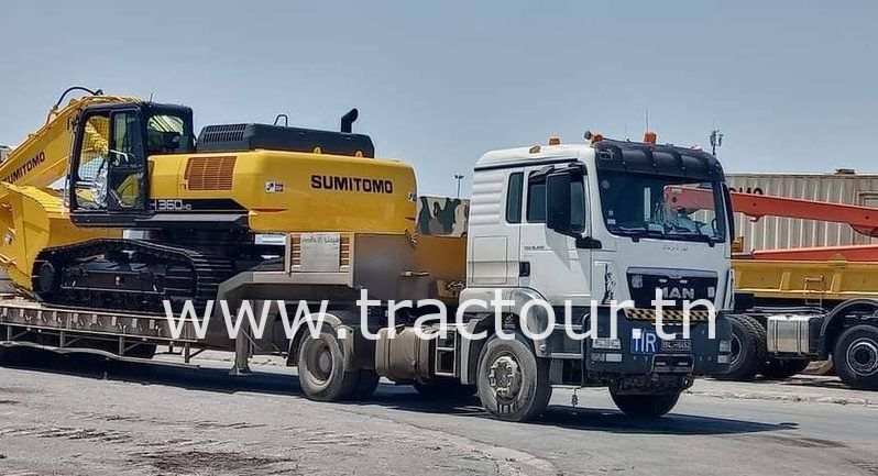 À louer Tracteur avec semi remorque porte engin complet