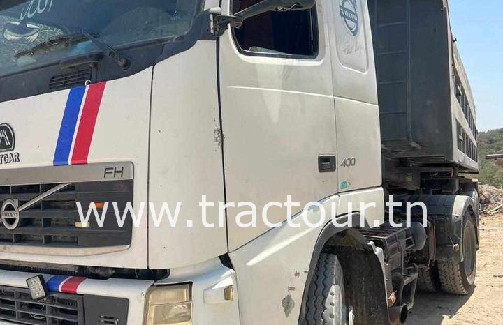 À vendre Tracteur Volvo FH 400 avec semi remorque benne TP Comet (2010) complet
