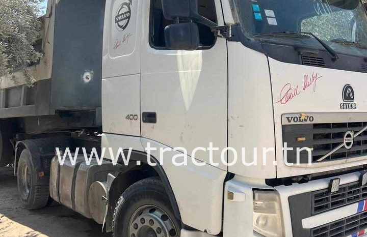 À vendre Tracteur Volvo FH 400 avec semi remorque benne TP Comet (2010) complet
