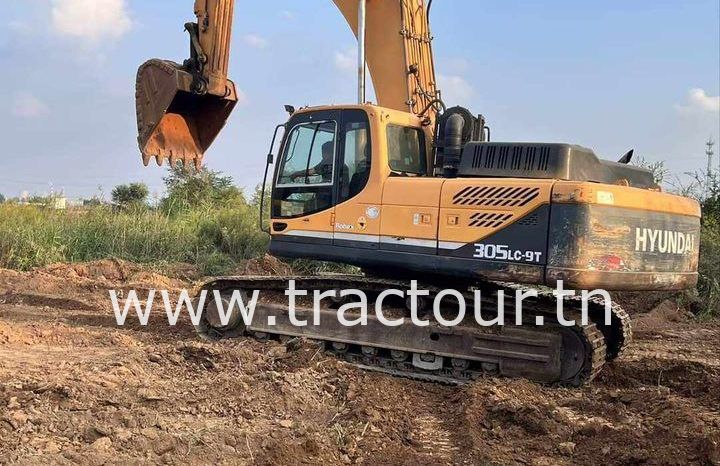 ⛔🚫VENDU تم البيع🚫⛔ Pelle sur chenilles avec godet Hyundai Robex 305 LC-9T (2013) complet