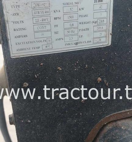 À vendre Groupe électrogène 52 kVA moteur 3 cylindres 70ch complet