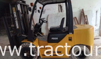 À vendre Chariot élévateur diesel Detank FD30 – 3 tonnes (2014) complet